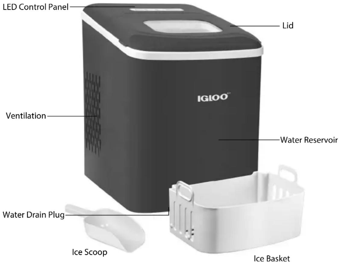 Igloo ICEBNH26RD - PARTS & ASSEMBLY - 1