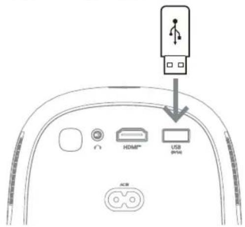 PHILIPS NeoPix 130 NPX130 - Connexion d'un dispositif de stockage USB - 2