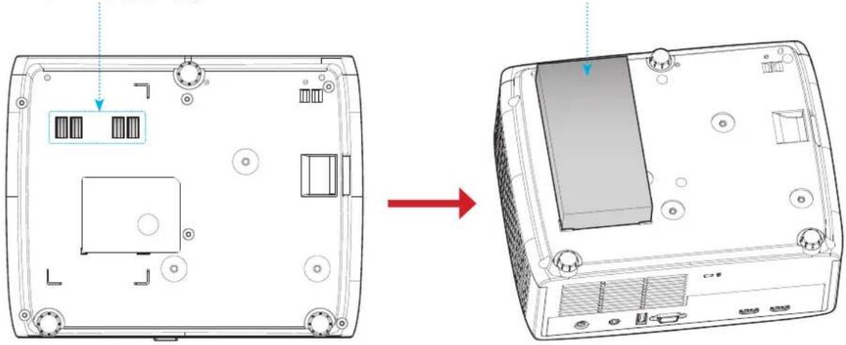 OPTOMA ZK430ST - ابعاد پروژکتور و نصب س townى - 4