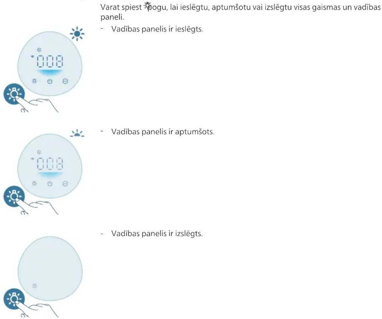 PHILIPS AC0951 - Gaismas ieslegsanas/izslegsanas funkcjjas lietošana - 1