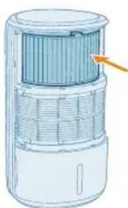 PHILIPS AC3421 - Het zuiveringsfilterervangen - 5