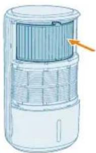 PHILIPS AC3421 - Cleaning the surface of the purification filter - 5