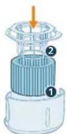 PHILIPS AC3421 - Auswechseln des Luftbefeuchterfilters - 5