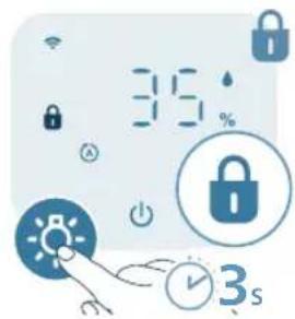 PHILIPS AC3421 - Einstellen der Kindersicherung - 1