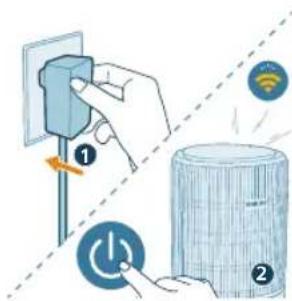 PHILIPS AC3421 - Setting up the Wi-Fi connection for the first time - 1
