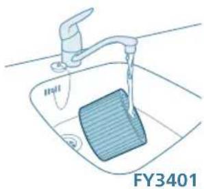 PHILIPS AC3421 - Čistenie zvlhčovacieho filtra - 5