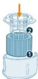 PHILIPS AC3421 - Substituir o filtro de humidificacao - 5