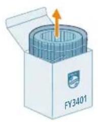 PHILIPS AC3421 - Byta ut befuktningsfiltret - 4
