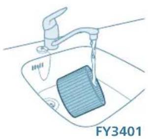 PHILIPS AC3421 - Czyszczenie filtranawilżajęcego - 5
