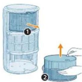PHILIPS AC3421 - Installing the filters - 2