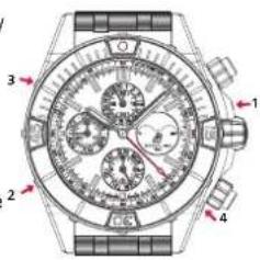 Breitling Super Chronomat 44 Four-Year Calendar - OPERACION DE DAR CUERDA - PUESTA EN HORA - 5