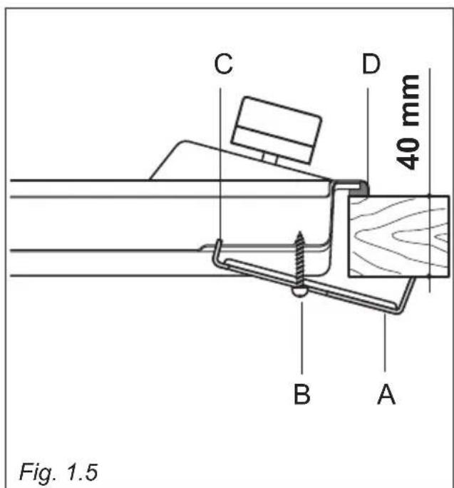 Elba Alterum EN74-210 XD - INSTALLATION SUR DES MEUBLES AVEC PORTE (fig. 1.3) - 2
