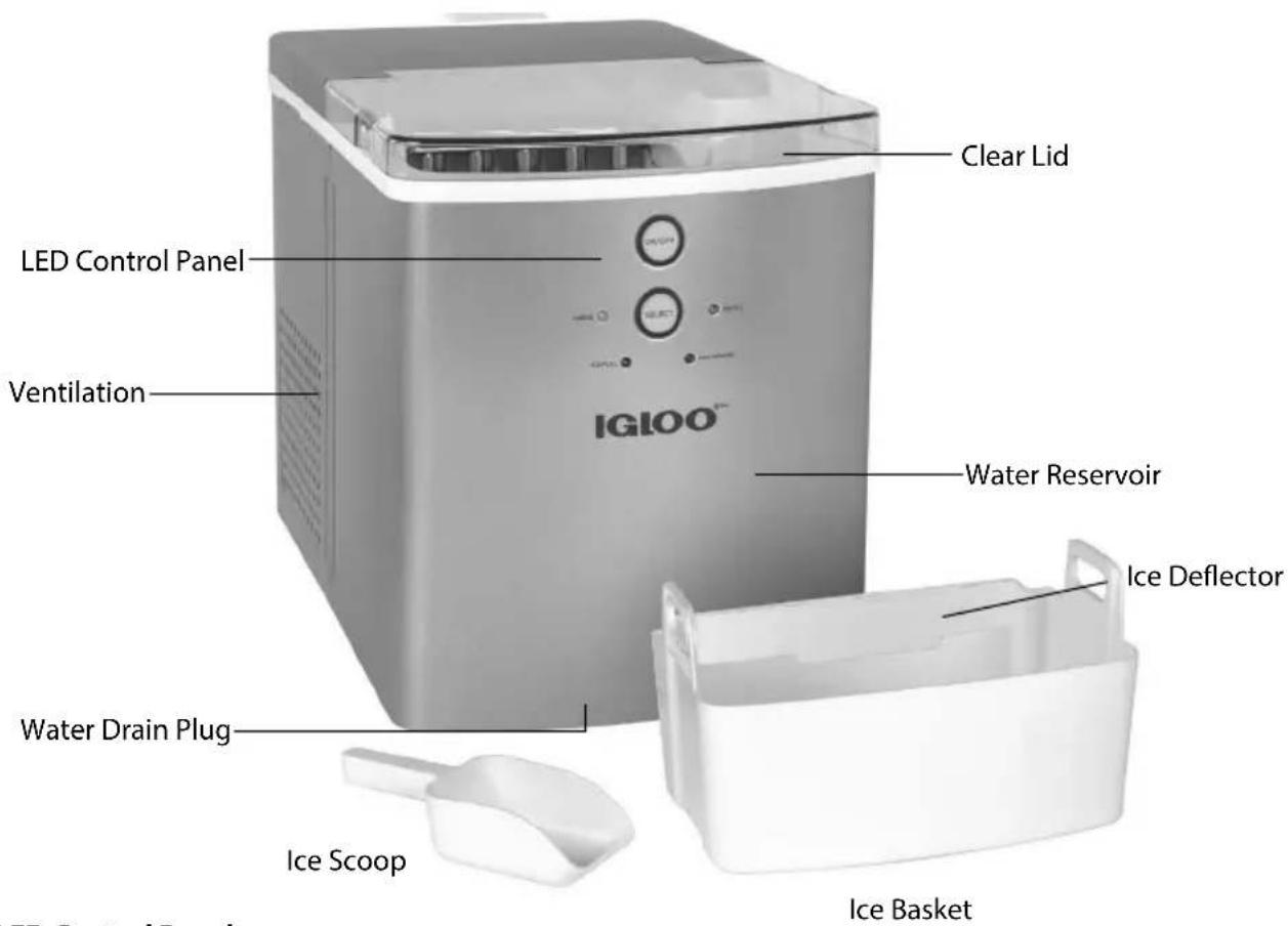Igloo IGLICEB33SL - PARTS & ASSEMBLY - 1