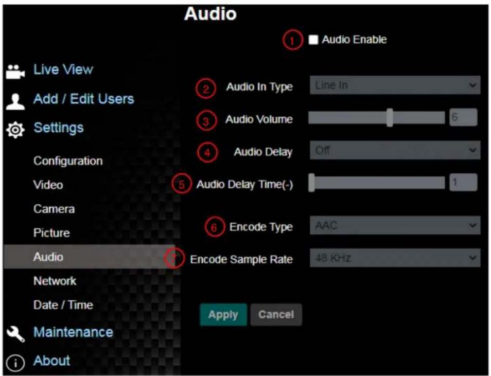 Lumens VC-BC601P - 5.3.8設定-音訊 - 1