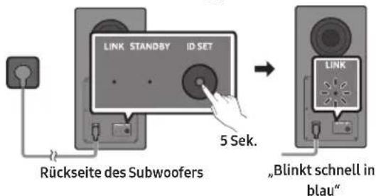 SAMSUNG HW-Q710GD - Falls der Subwoofer nicht automatisch eine Verbindung herstellt - 1