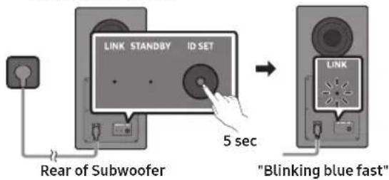 SAMSUNG HW-Q710GD - If the subwoofer does not connect automatically - 1