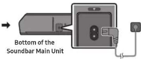 SAMSUNG HW-Q810GD - Connecting the power and units - 2