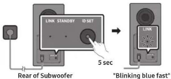 SAMSUNG HW-Q810GD - When the subwoofer or surround sound speakers are not automatically connected - 1