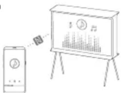 SAMSUNG GQ50LS01DBU - Verwenden der NFC on TV-Funktion - 4
