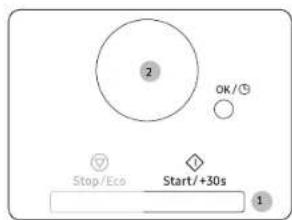 SAMSUNG MS23DG4504AG - Einstellen der Garzeit - 1