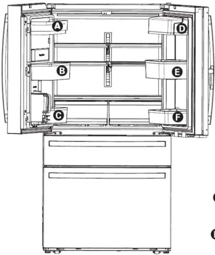 GE PJD23BYWFS - Four Door Models - 2