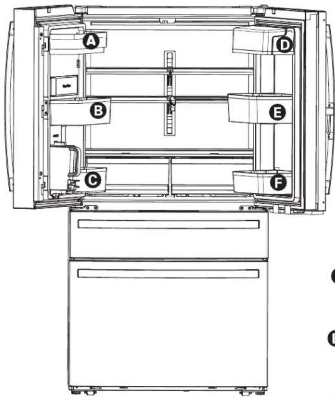 GE PJD23BYWFS - INSTALLATION DU RÉFRIGÉRATEUR (suite) - 1