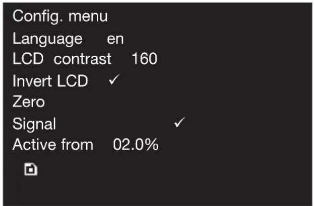 Hazet 7902E - Configuration menu - 1