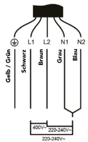 Glem Gas GTH63ET - ANSCHLUSS DES KOCHFELDS AN DAS STROMNETZ - 2