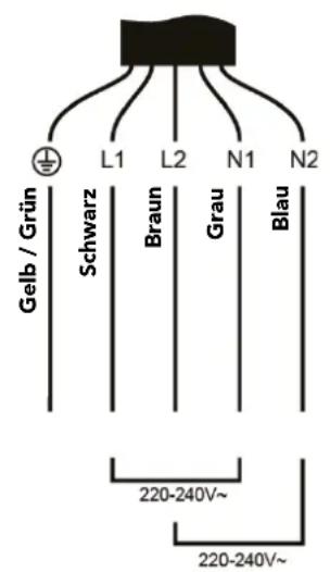 Glem Gas GTH63ET - ANSCHLUSS DES KOCHFELDS AN DAS STROMNETZ - 3