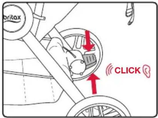 BRITAX B-Clever - Utilización del freno - 1