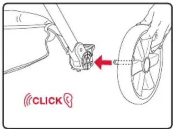 BRITAX B-Clever - Instalar las ruedas traseras - 1