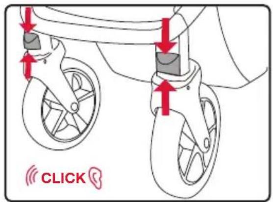 BRITAX B-Clever - Utilización de la cerradura giratoria - 1