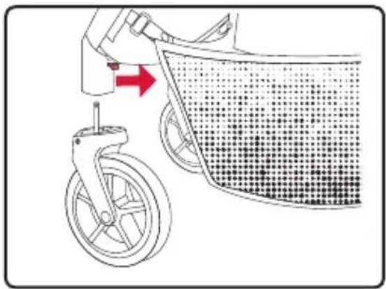 BRITAX B-Clever - Removing the Front Wheels - 1
