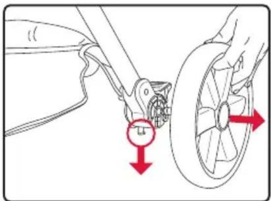 BRITAX B-Clever - Removing the Rear Wheels - 1