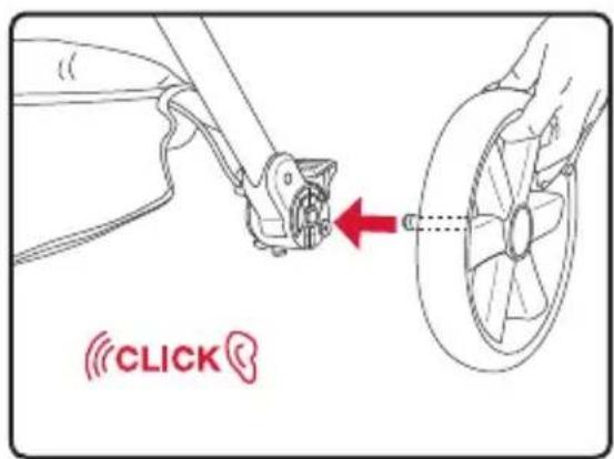 BRITAX B-Clever - Installer les roues arrière - 1