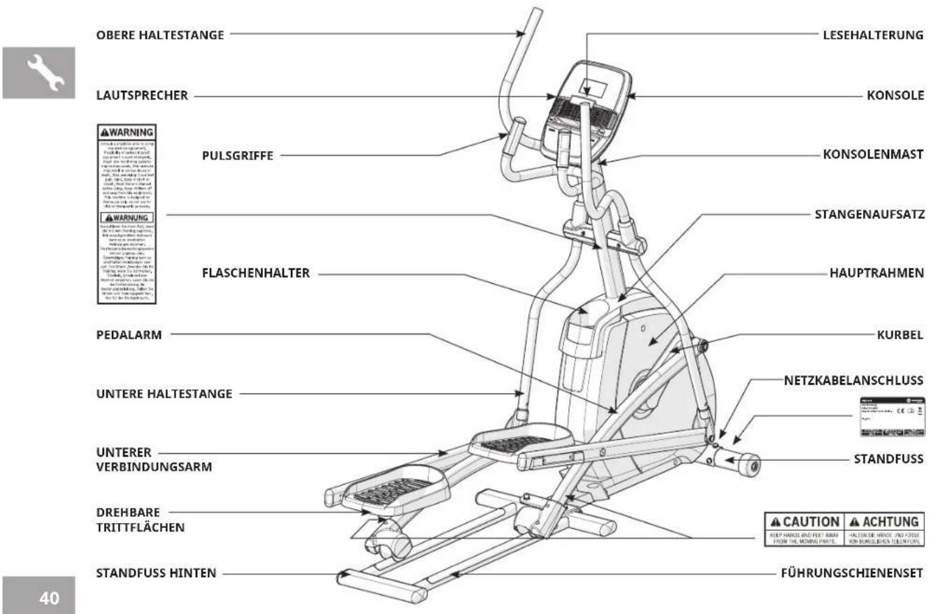 Horizon Andes 2.0 - UMSTELLEN DES ELLIPTICAL TRAINERS - 1