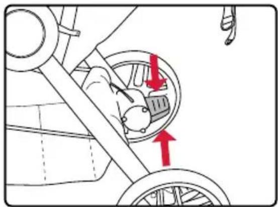 BRITAX B-Lively - Utiliser le frein de stationnement - 1