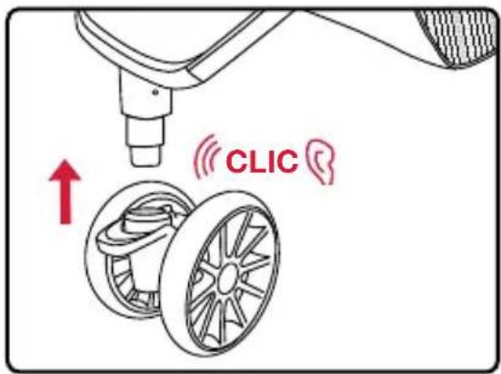 BRITAX B-Lively - Installer la roue avant - 1