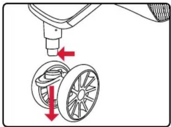 BRITAX B-Lively - Retirer la roue avant - 1