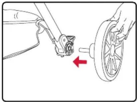 BRITAX B-Lively - Instalar las ruedas traseras - 1