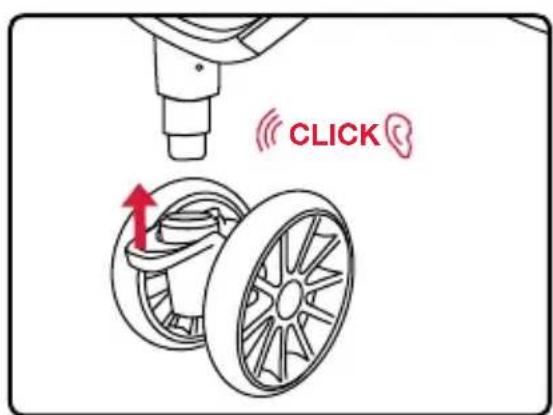 BRITAX B-Lively - Installing the Front Wheel - 1