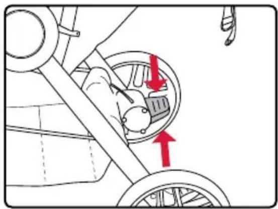 BRITAX B-Lively - Using the Parking Brake - 1