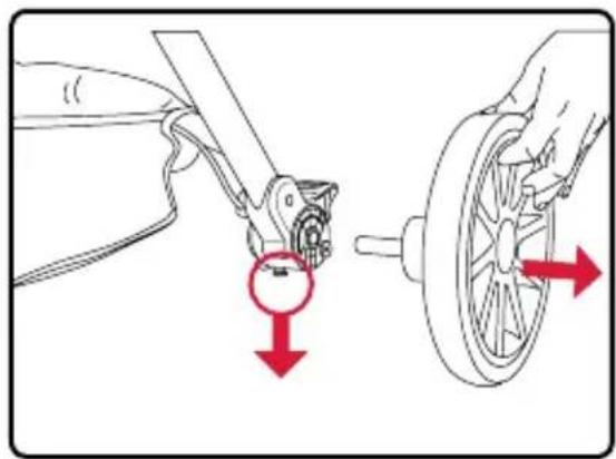 BRITAX B-Lively - Retirer les roues arrières - 1