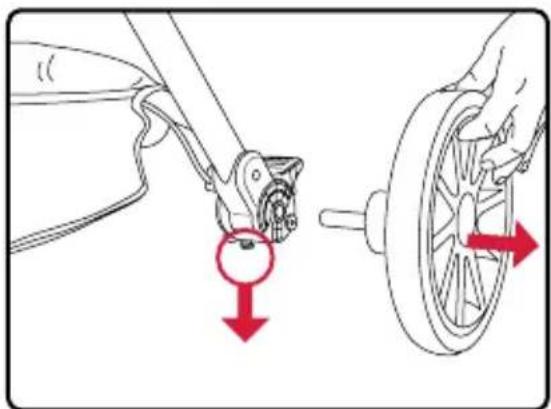 BRITAX B-Lively - Removing the Rear Wheels - 1