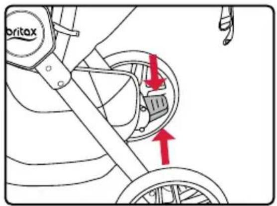 BRITAX B-Free - Using the Parking Brake - 1