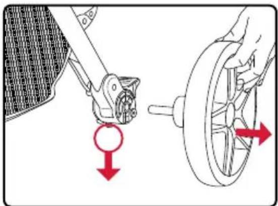 BRITAX B-Free - Retirer les roues arrières - 1