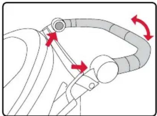 BRITAX B-Free - Adjusting the Handlebar - 1
