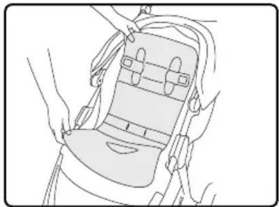 BRITAX B-Free - Reinstall the Seat Liner - 3