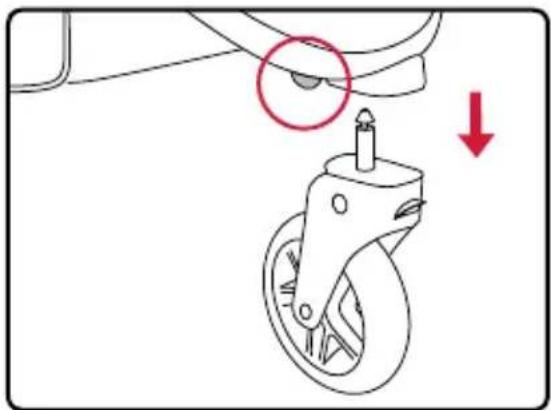 BRITAX B-Free - Retirer la roue avant - 1
