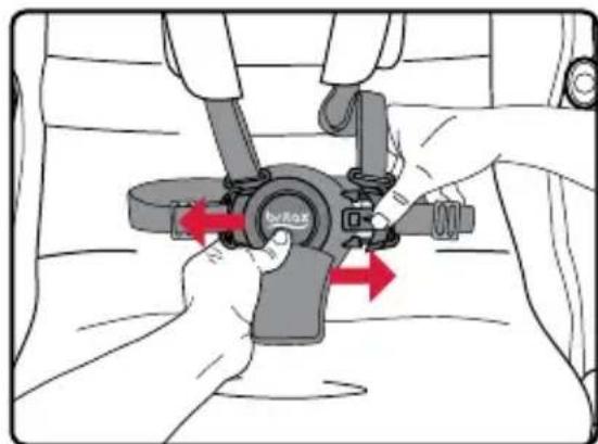 BRITAX B-Free - Extración del forro del asiento - 1